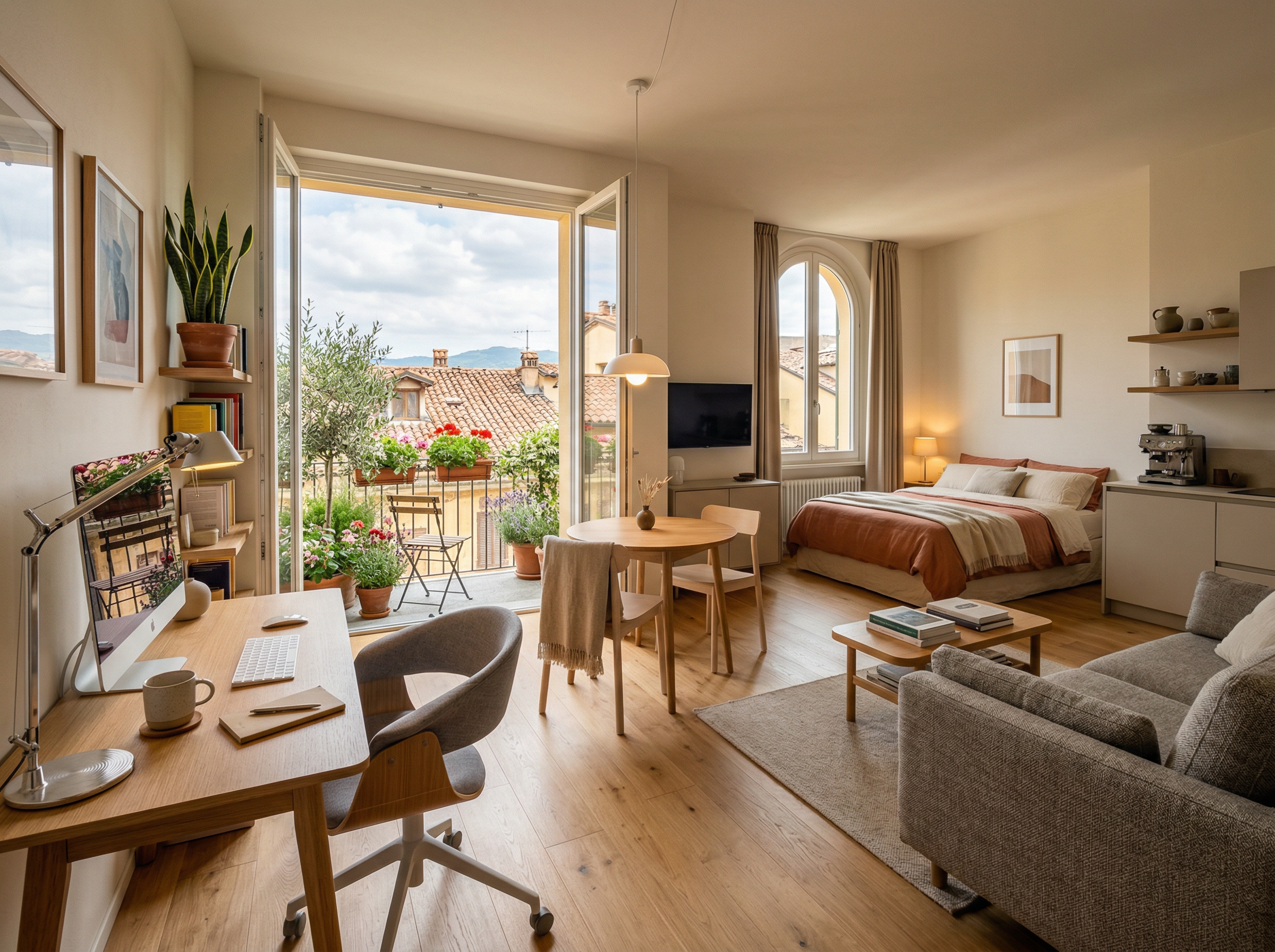 Monolocale arredato per professionisti in trasferta